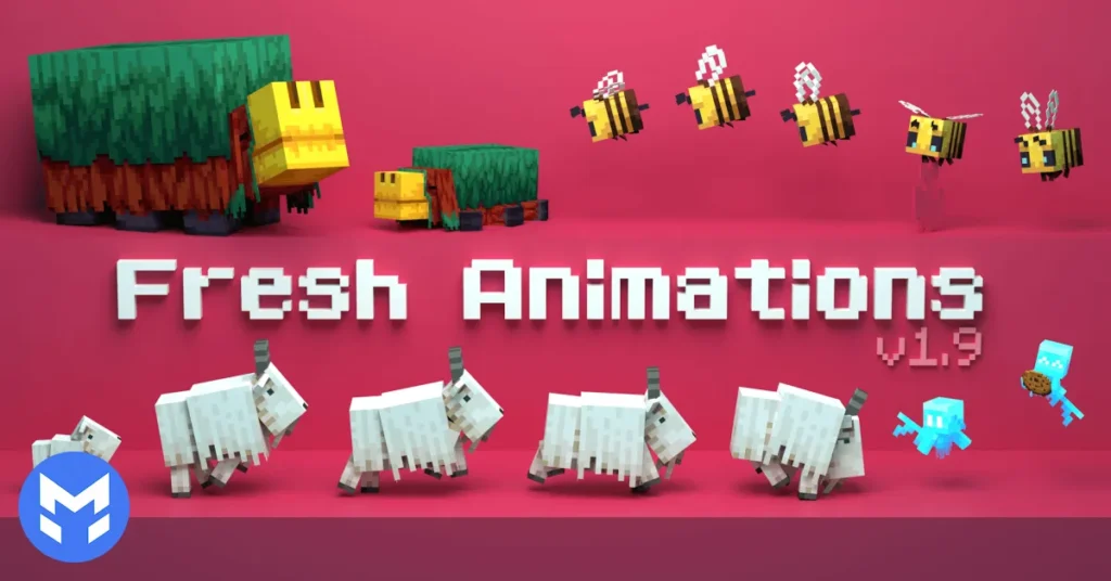 معرفی مود Fresh Animations ماینکرفت جاوا