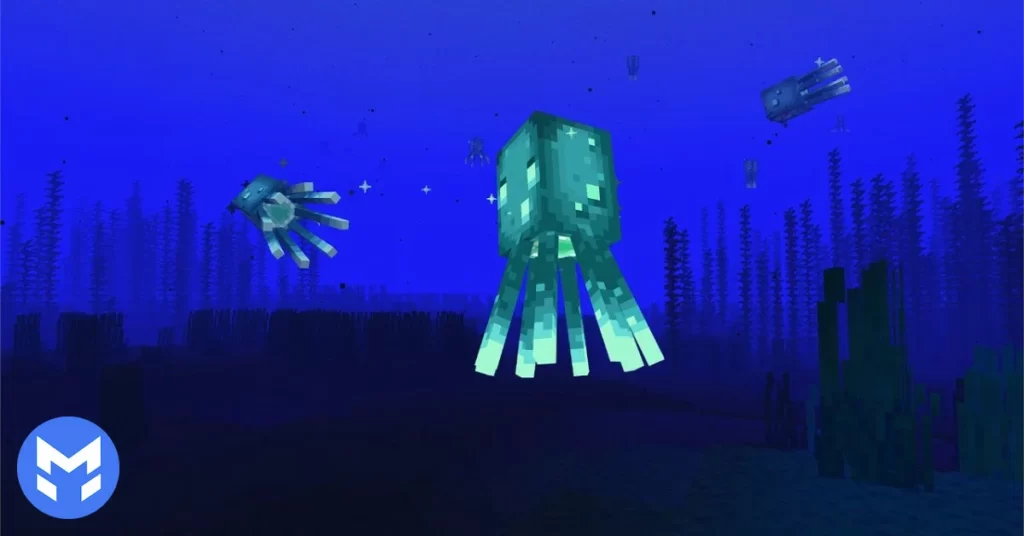 گلو اسکویید (Glow Squid) در ماینکرفت