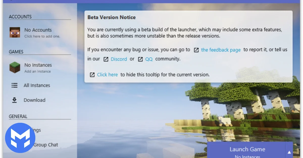 تصویر لانچر هلو ماینکرفت (Hello Minecraft)