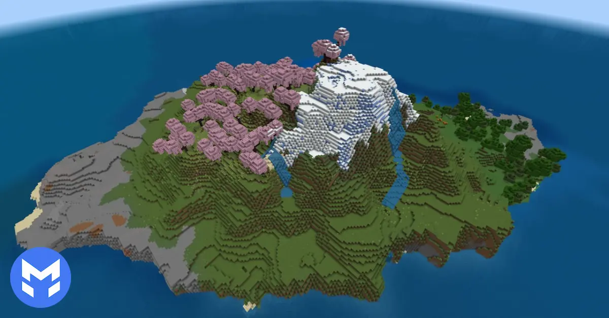 تصویر جزیره‌ بقای شکوفه‌ گیلاس ماینکرفت