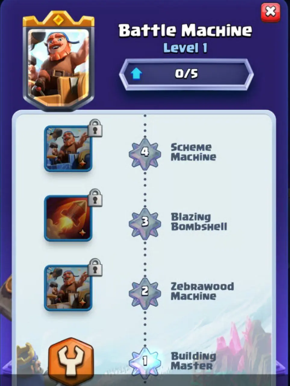 مسیر ارتقای Battle Machine