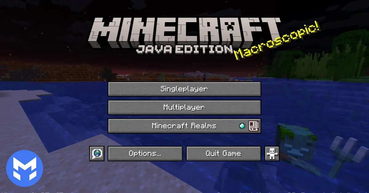 تصویر منوی اصلی آپدیت Mounts of Mayhem ماینکرفت