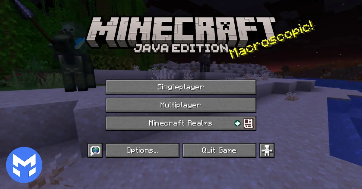 تصویر منوی اصلی آپدیت Mounts of Mayhem ماینکرفت