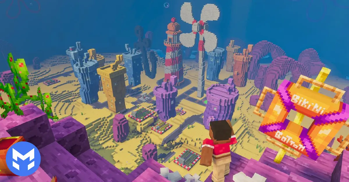 تصویر ادان بایوم های باب اسفنجی ماینکرفت بدراک