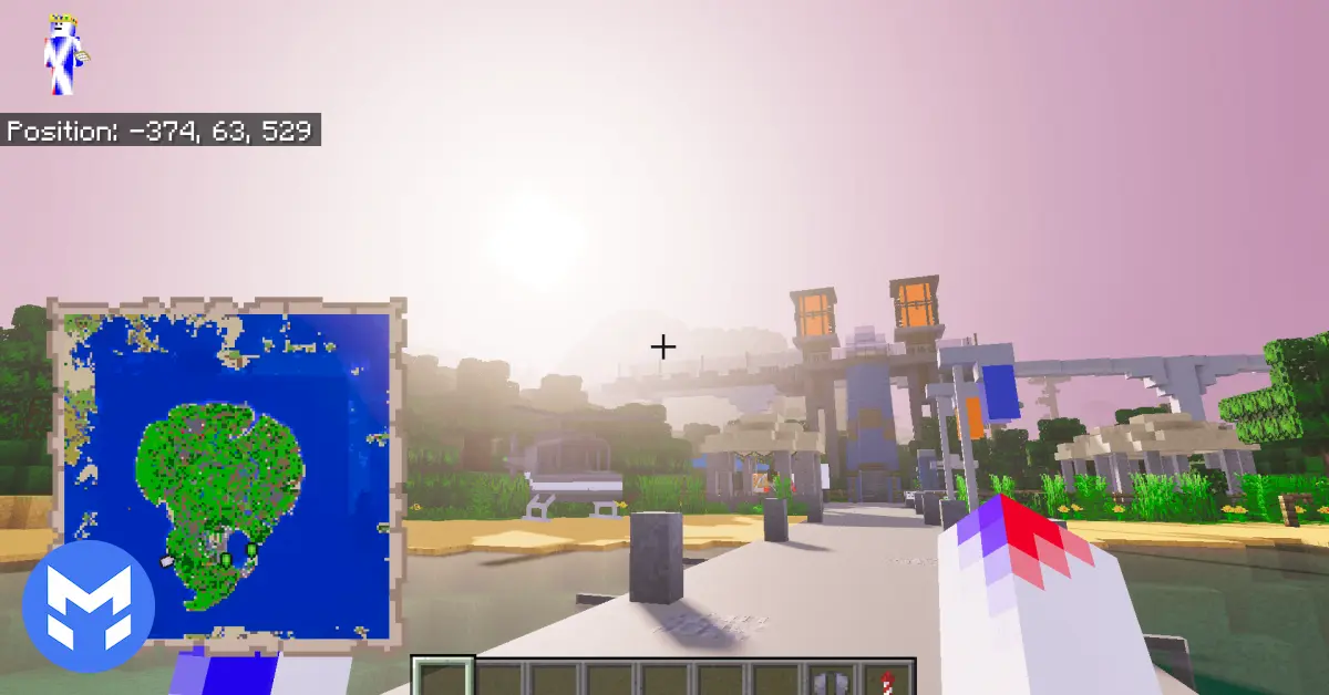 تصویر مپ پارک ژوراسیک ماینکرفت بدراک