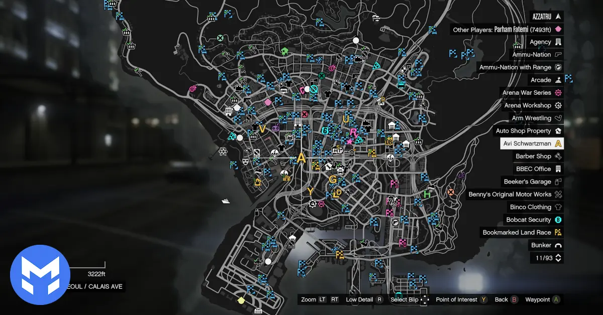 مپه بازی GTA ONLINE