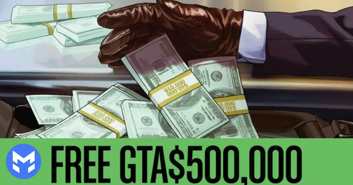 عکس مربوط به دریافت 500.000دلار رایگان در بازی جی تی ای انلاین (Gta online) توسط شرکت راکستار (Rockstar)