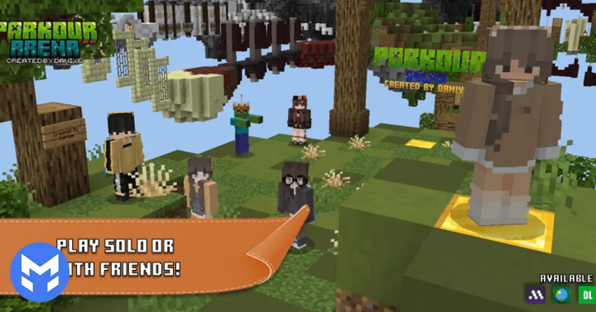 تصویر مپ Parkour Arena ماینکرفت بدراک